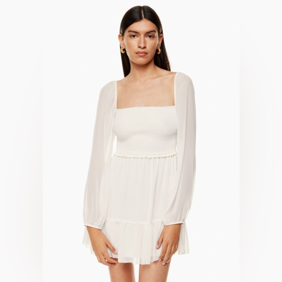 Aritzia Dresses & Skirts - Aritzia Wilfred Tempest Mini in Light Birch